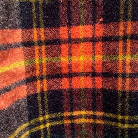 J. Crew Oversize Wool Plaid Fringed Blanket Wrap Scarf New 1475 - Picture 4 of 7